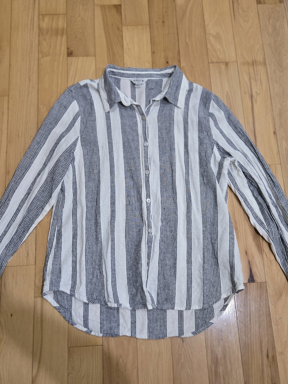 Orvis Linen Blen Button Down Shirt